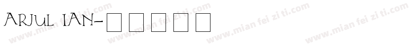 ARJUL IAN字体转换